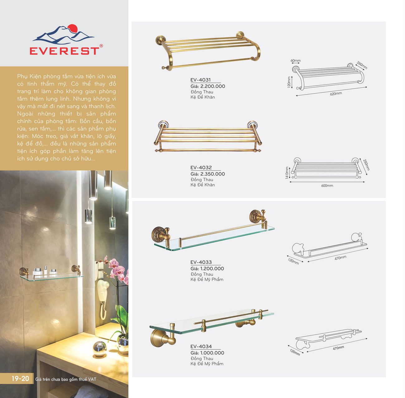 Thiết bị vệ sinh EVEREST Cổ Điển Catalogue và Bảng giá mới nhất /Page 